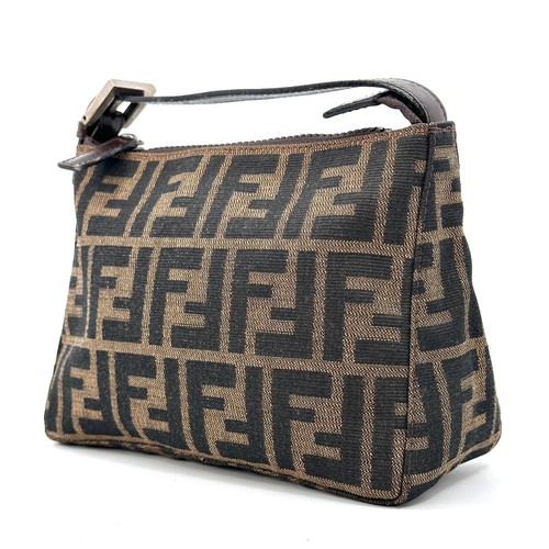 Fendi pouch canvas zucca - zucca, pelle