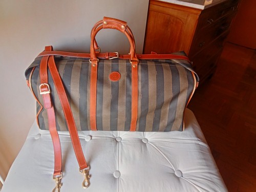 Fendi borsa viaggio tela - ,