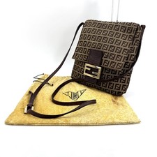 Borsa a tracolla in tela Fendi