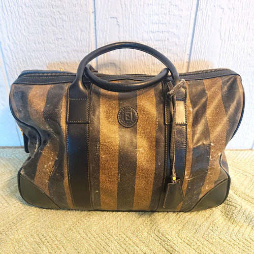 Borsone fendi pequin - a, righe